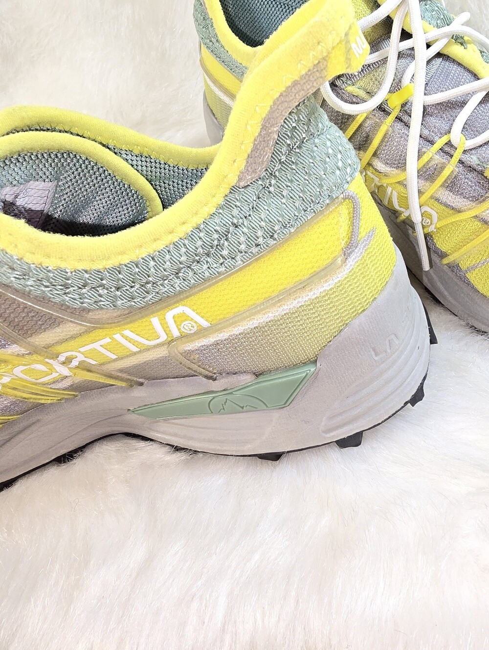 La Sportiva Mutant Yellow & Mint Women's Trail/ Mountain Running Shoes - Picture 8 of 16